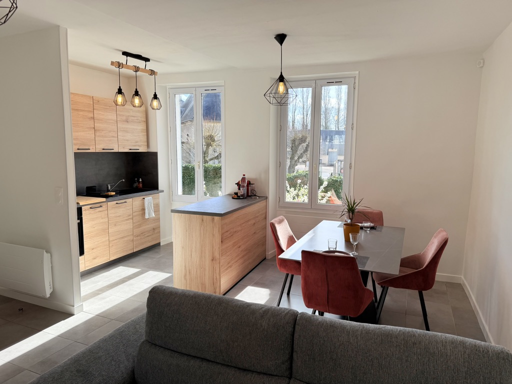 Salon et cuisine